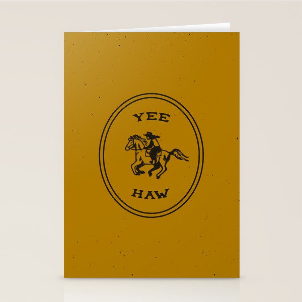 Yee Haw in Gold Stationery Card Gallery Image 1