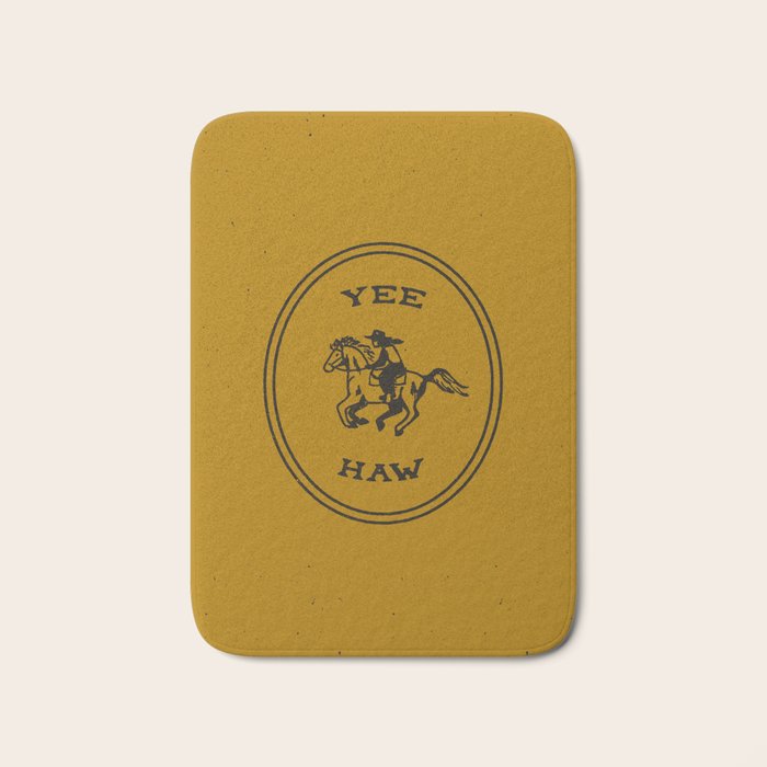 Yee Haw in Gold Bath Mat Gallery Image 1