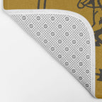 Yee Haw in Gold Bath Mat Gallery Image 2