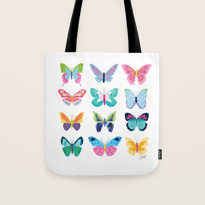 Colorful Butterflies  Tote Bag Gallery Image 1