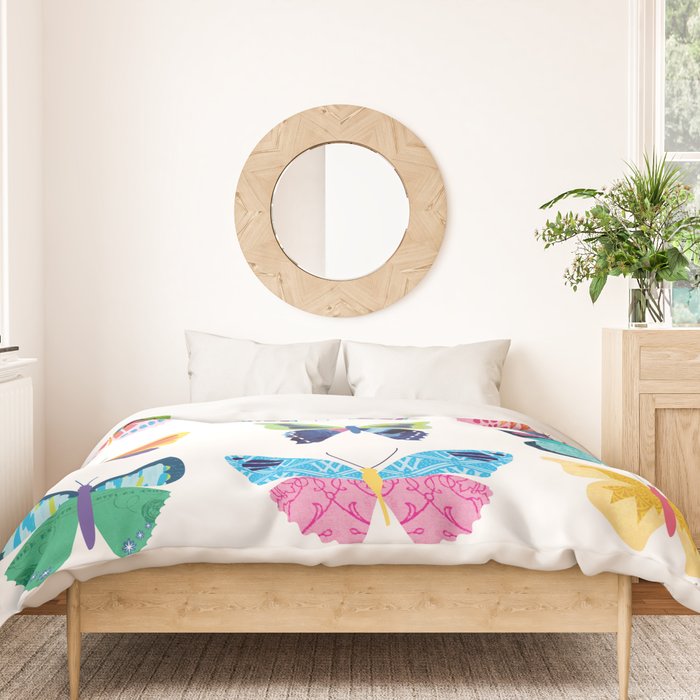 Colorful Butterflies  Duvet Cover Gallery Image 3