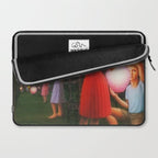 Classical Magic Realism Masterpiece 'Garden Party' by George Tooker Laptop Sleeve Gallery Image 2