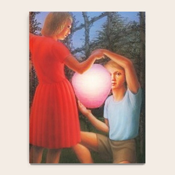 Classical Magic Realism Masterpiece 'Garden Party' by George Tooker Notebook Gallery Image 4