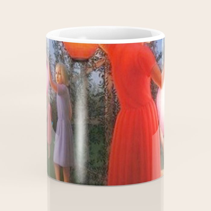Classical Magic Realism Masterpiece 'Garden Party' by George Tooker Coffee Mug Gallery Image 4