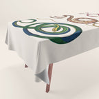 Albertus Seba Three Snakes Illustration  Tablecloth Gallery Image 1