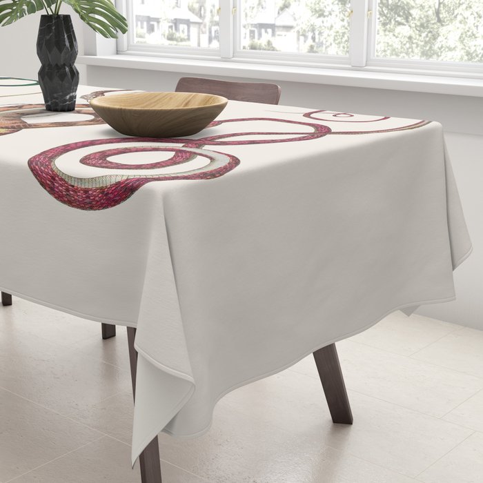 Albertus Seba Three Snakes Illustration  Tablecloth Gallery Image 3