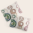 Albertus Seba Three Snakes Illustration  Pillow Sham Gallery Image 3