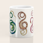 Albertus Seba Three Snakes Illustration  Coffee Mug Gallery Image 4