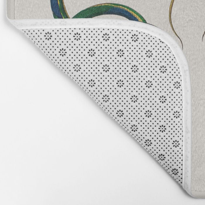Albertus Seba Three Snakes Illustration  Bath Mat Gallery Image 2