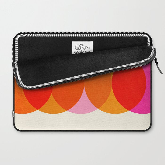 Abstraction_COLOUR_CIRCLES_001 Laptop Sleeve Gallery Image 2