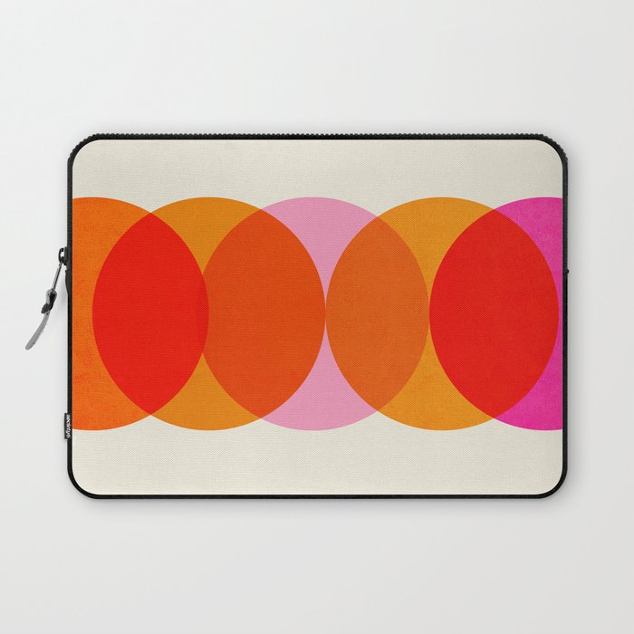 Abstraction_COLOUR_CIRCLES_001 Laptop Sleeve Gallery Image 1