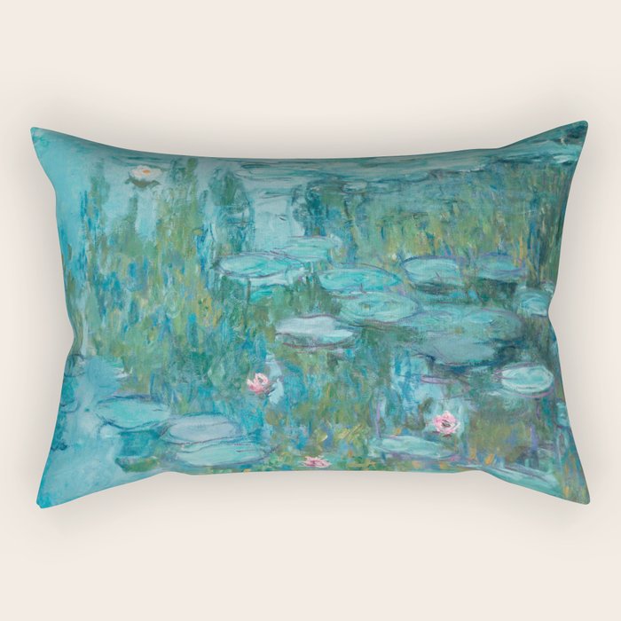 Monet - Water Lilies Rectangular Pillow Gallery Image 2