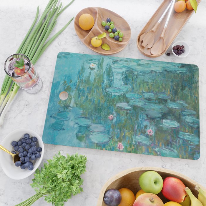 Monet - Water Lilies Cutting Board Gallery Image 2
