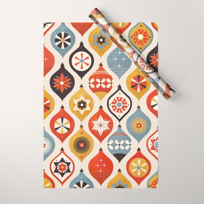 Christmas Tree Decorations Wrapping Paper Gallery Image 1