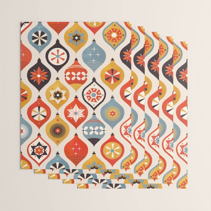 Christmas Tree Decorations Wrapping Paper Gallery Image 3