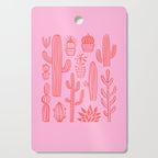 Hand drawn cactus plant art Cutting Board Gallery Image 1