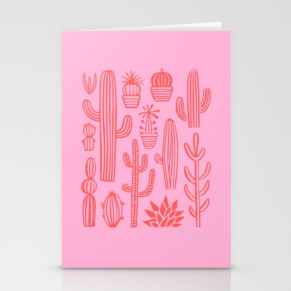 Hand drawn cactus plant art Stationery Card Gallery Image 2