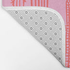 Hand drawn cactus plant art Bath Mat Gallery Image 2