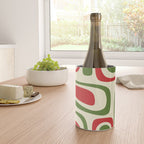 Palm Springs Mid Century Modern Abstract Pattern in Retro Christmas Green Red Cream Wine Chiller Gallery Image 4