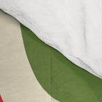 Palm Springs Mid Century Modern Abstract Pattern in Retro Christmas Green Red Cream Comforter Gallery Image 4