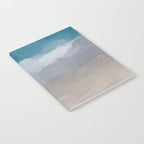 Beach Dream II - Aqua Blue Ocean Shore Break Waves Horizon Sandy Abstract Ocean Painting Art Print Notebook Gallery Image 2
