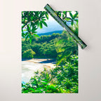 Hamoa Beach Hana Maui Hawaii Wrapping Paper Gallery Image 1