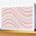 Wavy Stripes XXIX - Blush Pink Wall Mural Gallery Image 2