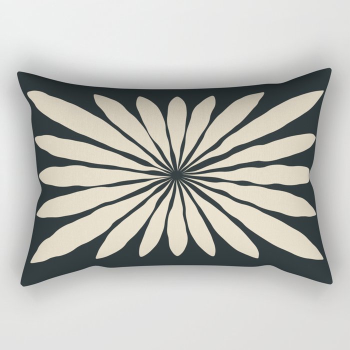 Star Leaf: Noir Rectangular Pillow Gallery Image 2