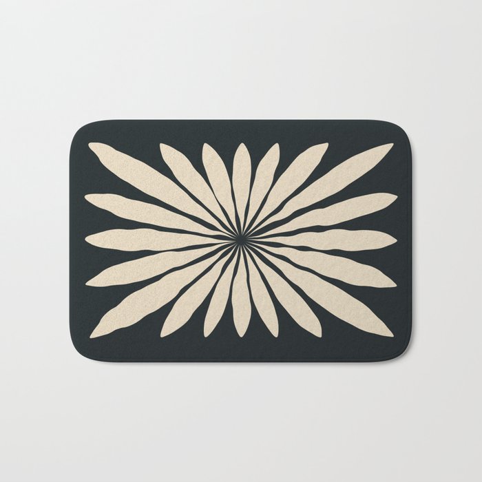 Star Leaf: Noir Bath Mat Gallery Image 1