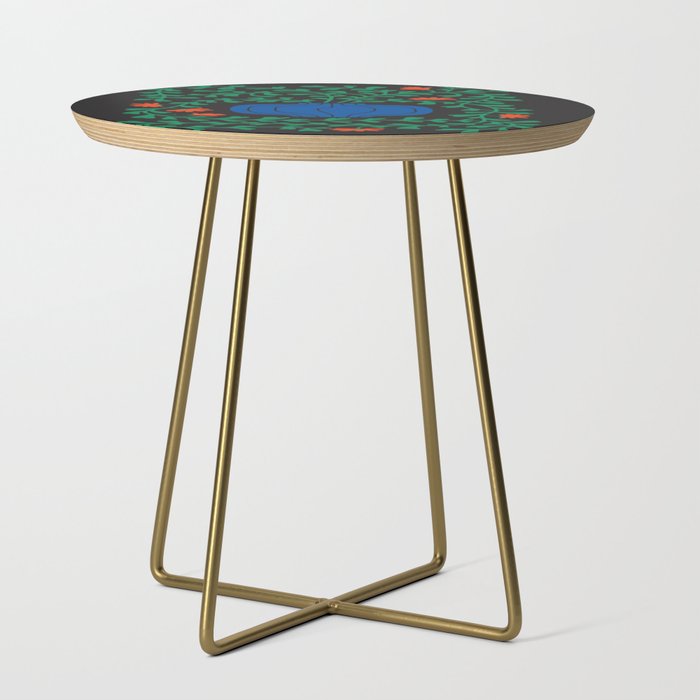 Summer Bloom: Midnight Rain Forest Side Table Gallery Image 1
