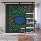 Summer Bloom: Midnight Rain Forest Wall Mural Gallery Image 1