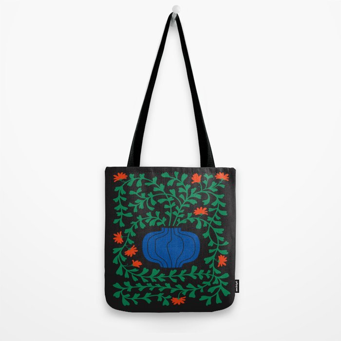 Summer Bloom: Midnight Rain Forest Tote Bag Gallery Image 2