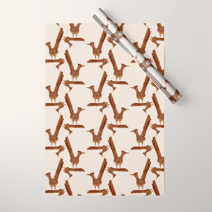 Monochrome - Roadrunner Wrapping Paper Gallery Image 1
