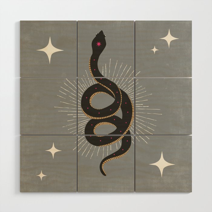 Slither - Gray Wood Wall Art Gallery Image 1