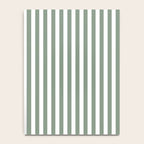 Sage Green Stripes Notebook Gallery Image 4