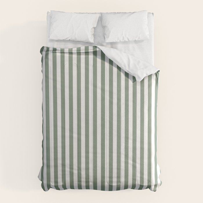 Sage Green Stripes Comforter Gallery Image 6
