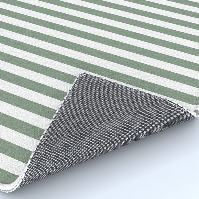 Sage Green Stripes Rug Gallery Image 4