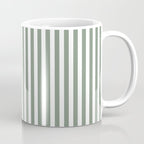 Sage Green Stripes Coffee Mug Gallery Image 1