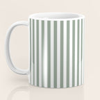Sage Green Stripes Coffee Mug Gallery Image 3