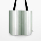 Sage Green Stripes Tote Bag Gallery Image 1