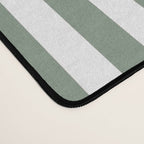 Sage Green Stripes Desk Mat Gallery Image 4