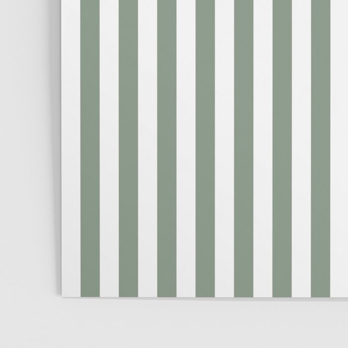 Sage Green Stripes Poster Gallery Image 3