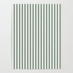 Sage Green Stripes Poster Gallery Image 4