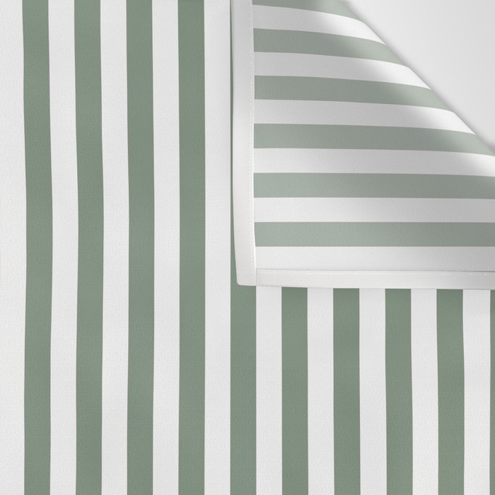 Sage Green Stripes Wall Tapestry Gallery Image 3
