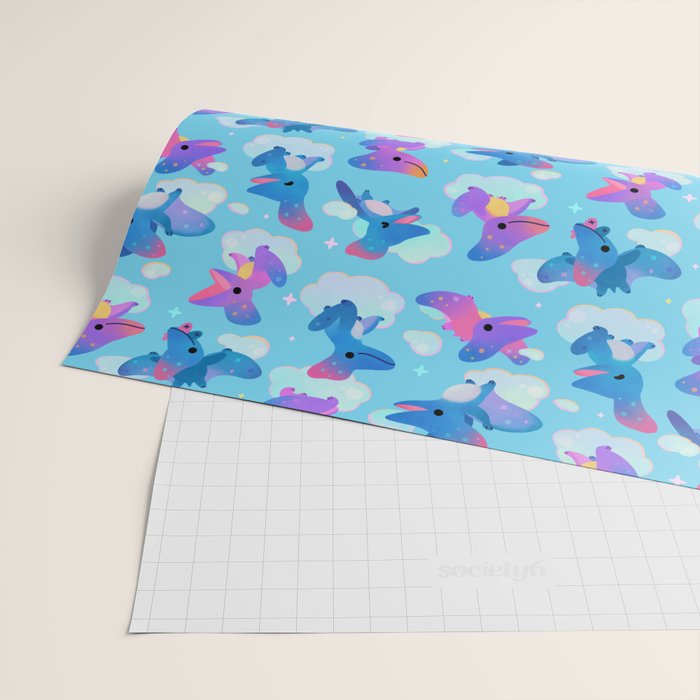 Pteranodon in the blue sky Wrapping Paper Gallery Image 2