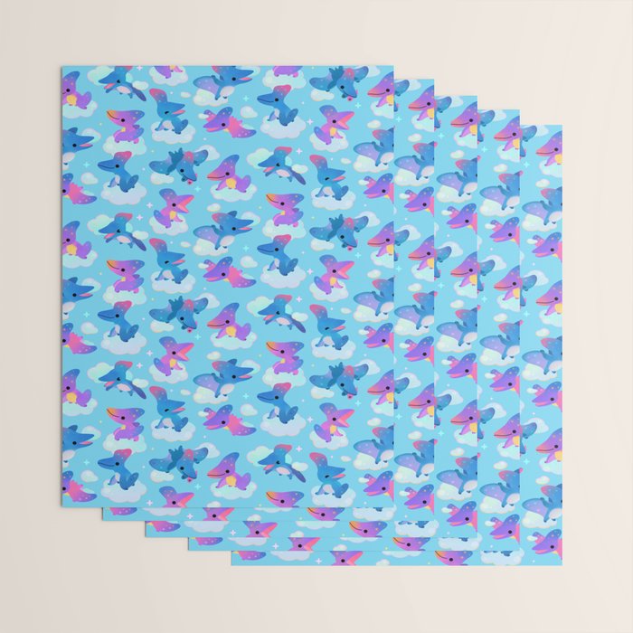 Pteranodon in the blue sky Wrapping Paper Gallery Image 3