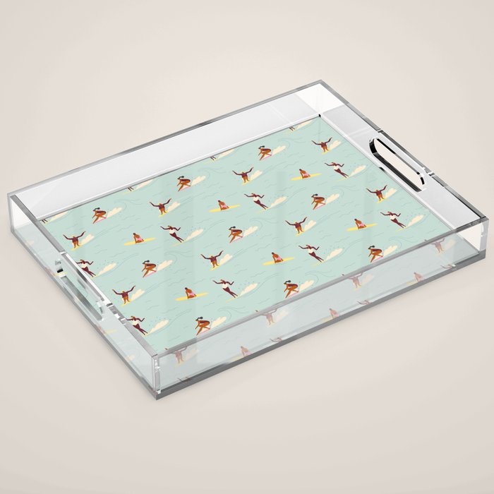 Waikiki beach Acrylic Tray Gallery Image 1