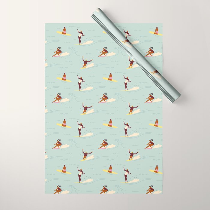 Waikiki beach Wrapping Paper Gallery Image 1