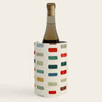 Colorful Minimalist Warm Tones Brush Strokes Design Wine Chiller Gallery Image 1