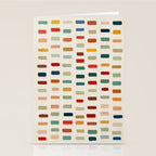 Colorful Minimalist Warm Tones Brush Strokes Design Stationery Card Gallery Image 2